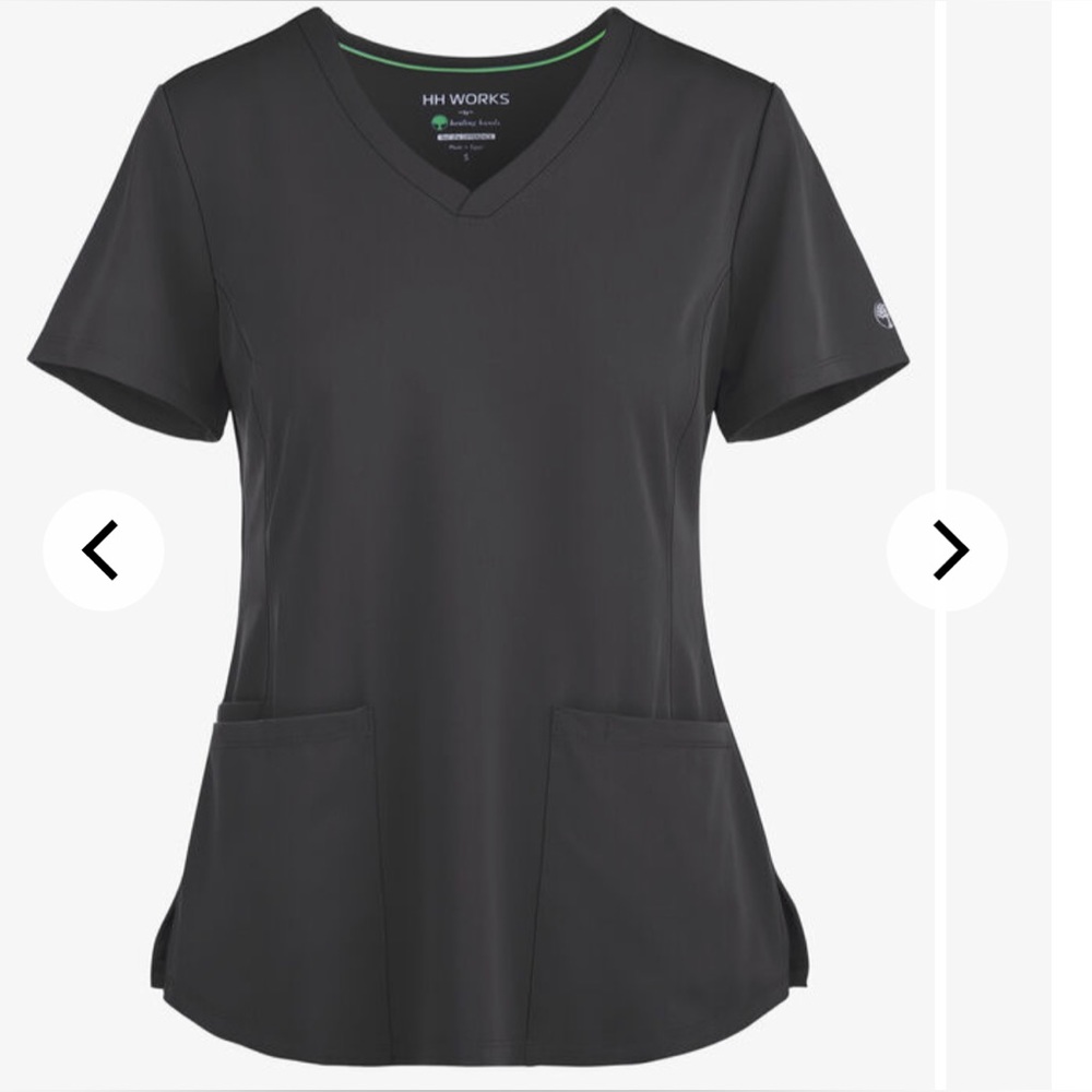 HH Works by Healing Hands Monica Women's 4-Pocket STRETCH V-Neck Scrub Top